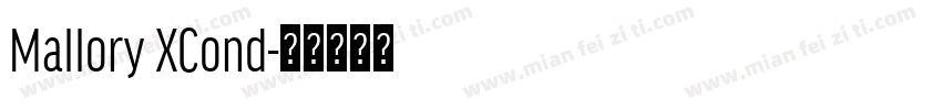 Mallory XCond字体转换